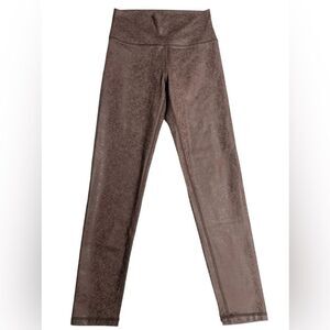 NWT Aerie Offline Brown Metallic Snakeskin Leggings - Size M